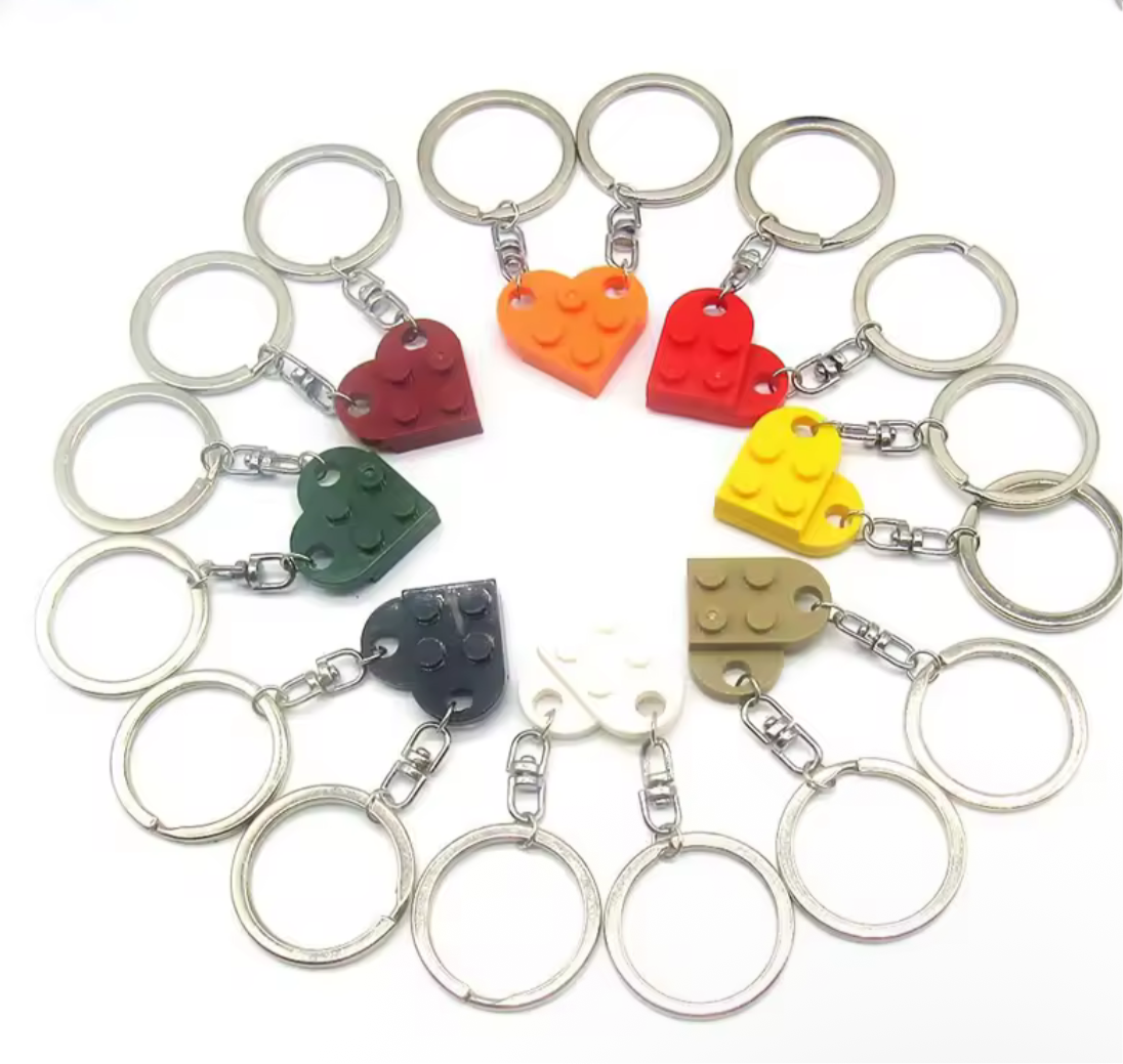 Lego love keychain