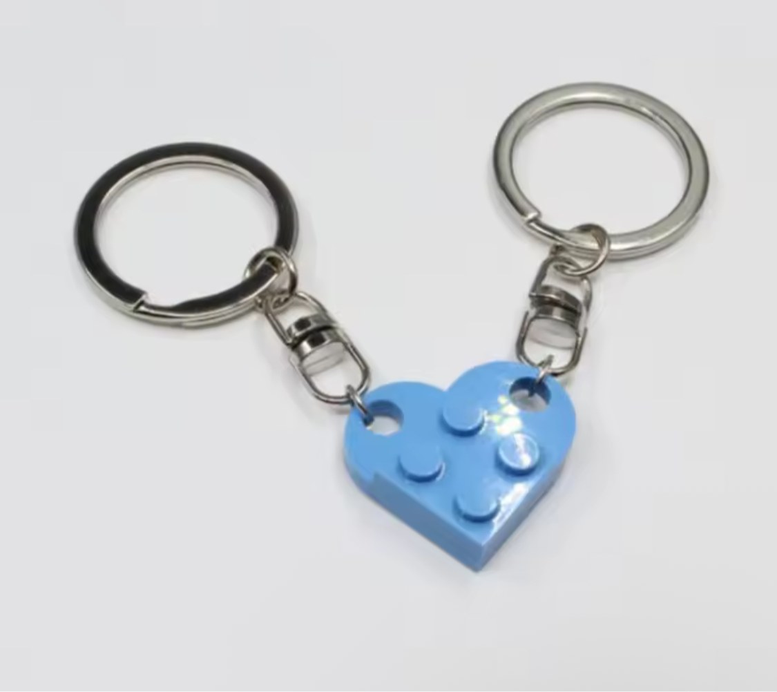 Lego love keychain