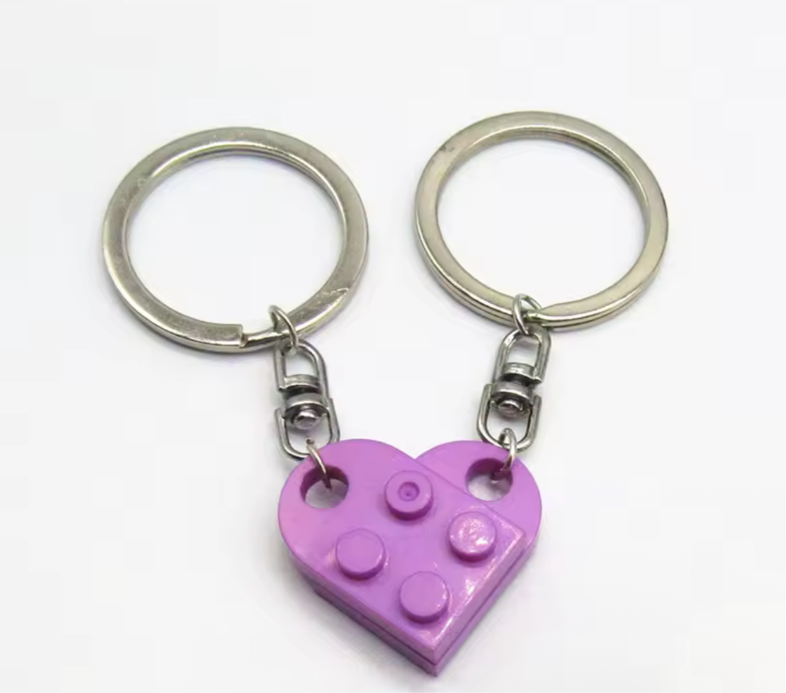 Lego love keychain