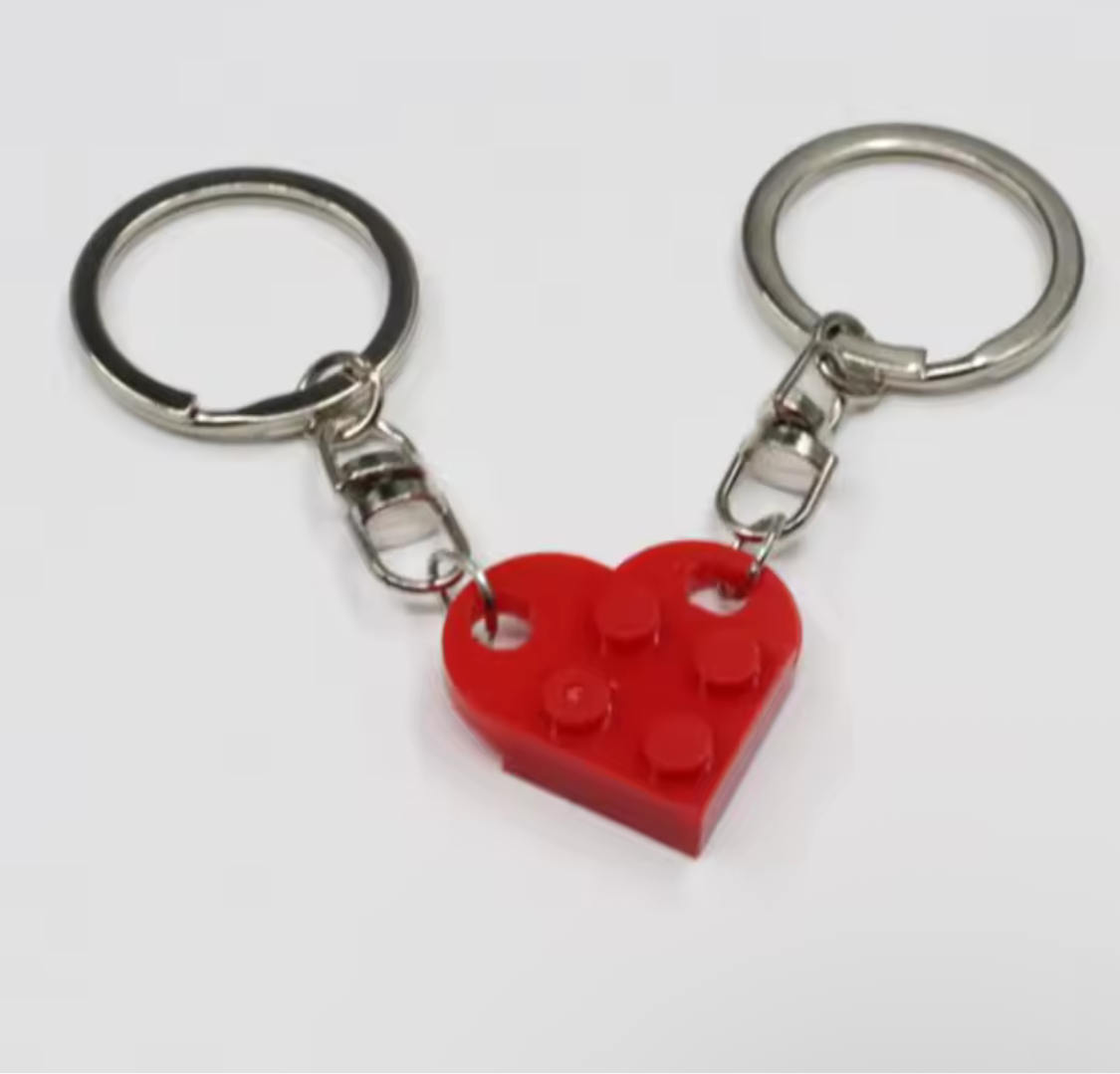 Lego love keychain