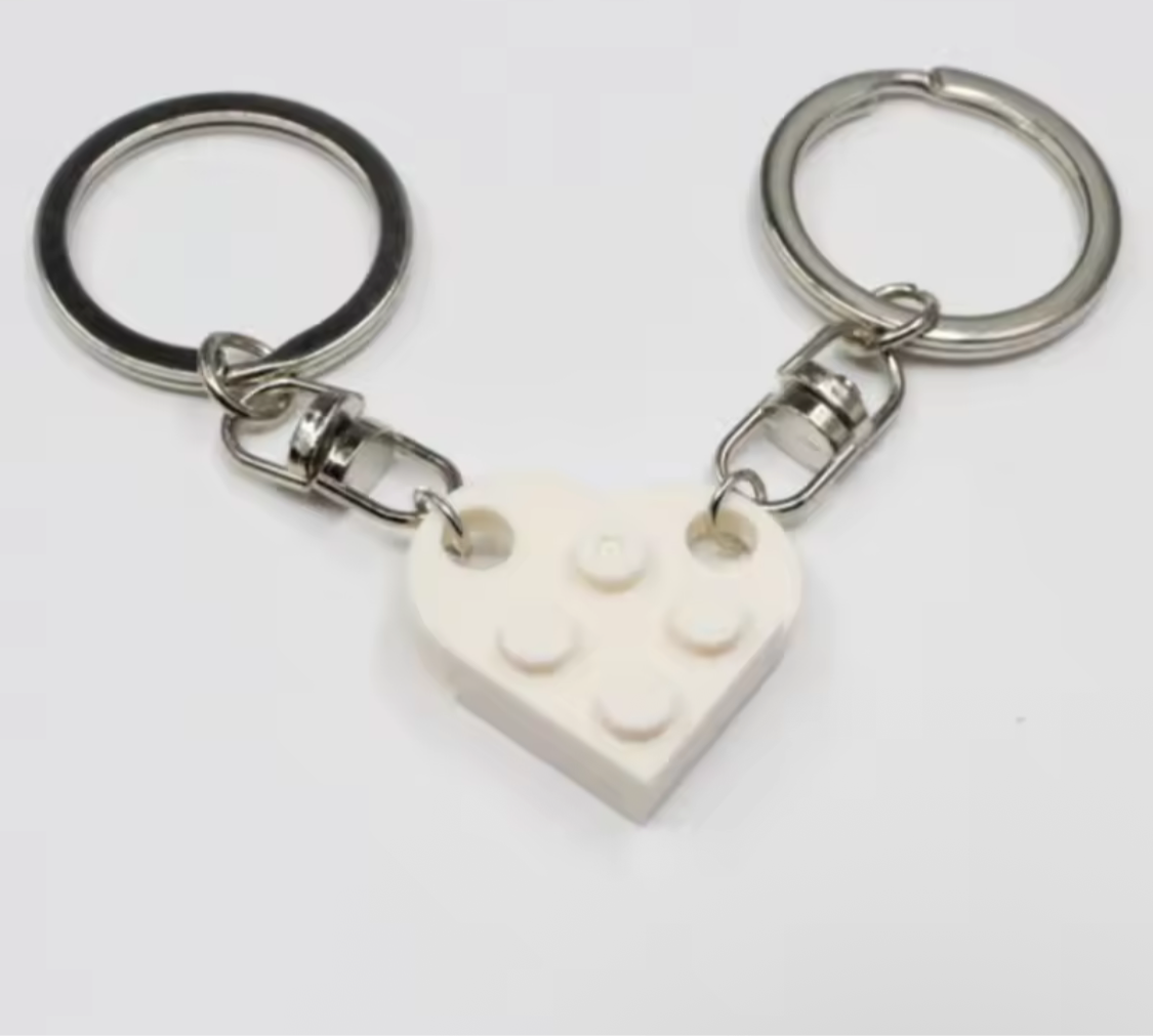 Lego love keychain